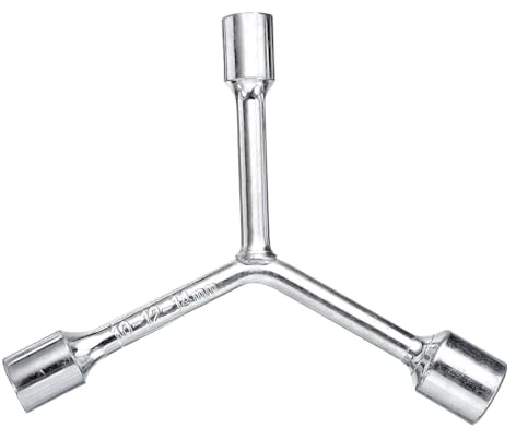 sourcing map Y-Shaped 3 Way Socket Wrench 10mm 12mm 14mm Y-Type 6-Point Hexagon Spanner Hex Wrench Torque Spanner Socket for Car Motorcycle Repair Hardware Tools