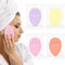 OUDQFCJ 4 esponjas exfoliantes para limpieza facial, exfoliante suave, esponja de limpieza facial, tanto para exfoliación facial como corporal