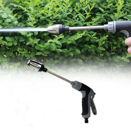 Waterblitz - Idropulitrice a pressione, ugello rotante per tre modalità di spruzzo, con asta lunga e 3 giunti in plastica, vari effetti di spruzzo, dotata di giunti metallici, pulitore di potenza per