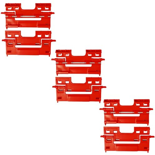 botle 6 conectores laterales para cajas de herramientas Qbrick PRO Series y One Series 5,5 x 10,5 cm, montaje de caja de herramientas, abrazadera de conexión modular, obturador