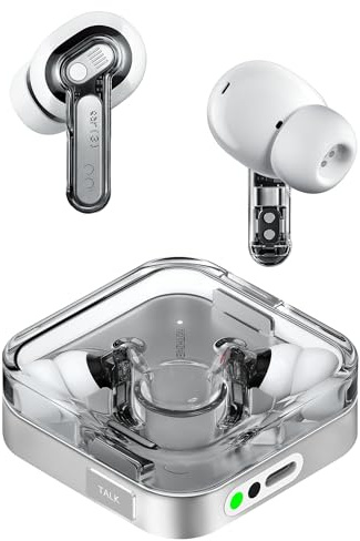 Nothing Ear (3) Auricolari Wireless In-Ear, Cancellazione Adattiva del Rumore, Audio Hi-Res compatibile con LDAC, Super Mic, IP54, Ricarica Rapida, 22 Ore di Autonomia, Android e iOS – Bianco