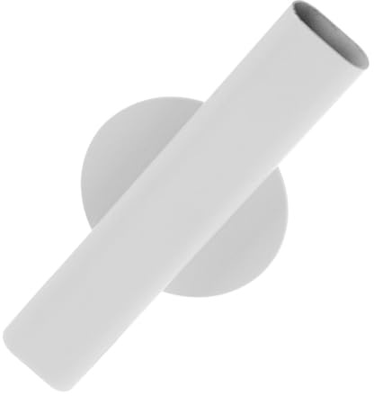 Toddmomy Jarrón de Pared Blanco de Hierro para Plantas y Flores Secas | Montaje en Pared para Uso Doméstico, Diseño Colgante Práctico, Decoración Vertical para Interior