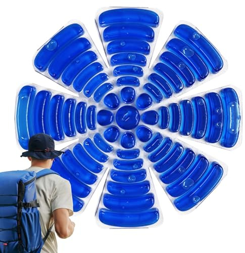 Genérico Compresa Fría Bajo Sombrero | Insertos Enfriadores Portátiles | para Casco,Compresas Frías Portátiles para Casco Bicicleta Acampada Senderismo Escalada Deportes Exteriores