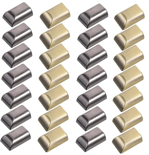 Rechange Solide 50 Clips pour Fermeture Éclair de Butée, en Métal Noir | Accessoire Couture DIY Réparation de Paquet à Main, Poignées d'Épaule Uniques