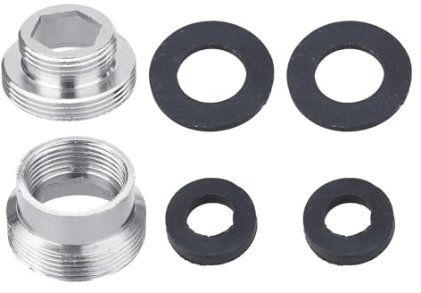 2Pcs Tap Adapter Male Thread Faucet Adaptors Aerator Connector Bushing Reducers Pipe Fitting 22mm to 16mm Tap Aerator Connector