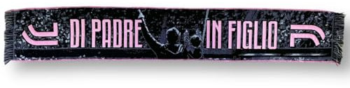 JUVENTUS Sciarpa Ufficiale Rosa/nero Di Padre in Figlio – Acrilico - 2400227
