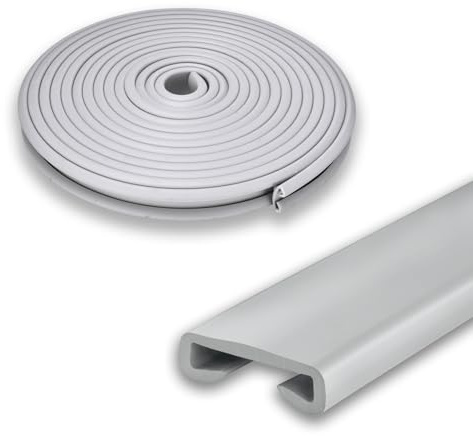 10m PVC Handlauf Treppenhandlauf, Staubdichter Handlauf Schutz Schutzhülle für Treppengeländer Innentreppen Schutz für Zuhause und Wohnung