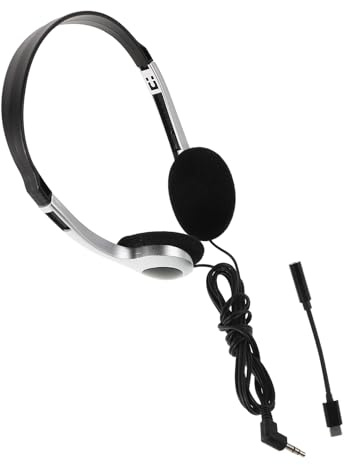 Healvian Retro Headphones Lightweight Wired for Students Classroom School Supplies USB C Adapter Portable Boy Girl Headphones for Educational Use