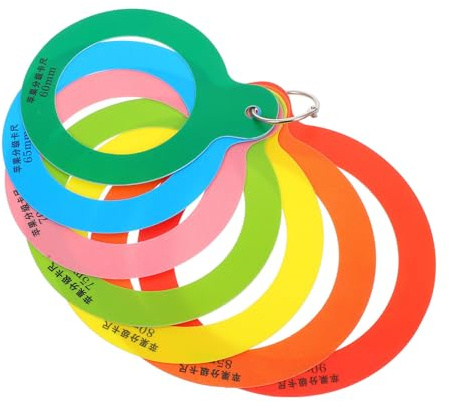 HINTRMENT Calibrador Plástico para Medir Diámetro de Frutas Anillos de Medición de Diámetro para Naranjas y Melocotones Herramienta Portátil y Duradera para Clasificación Precisa de Frutas