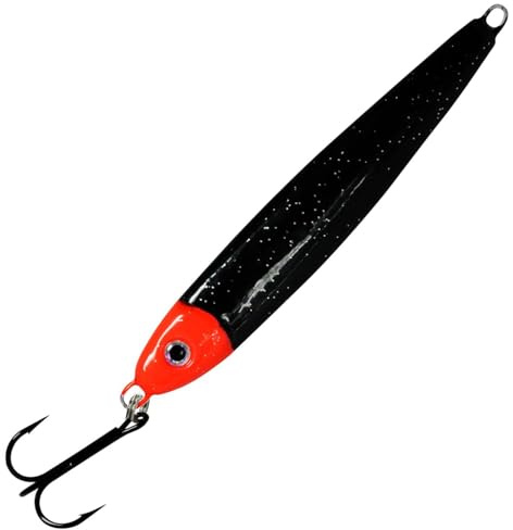 Dieter Eisele Power Select Pilker Black Panter UV, Gewicht / Länge / Hakengröße:100g - 12.5cm - Gr. 3/0