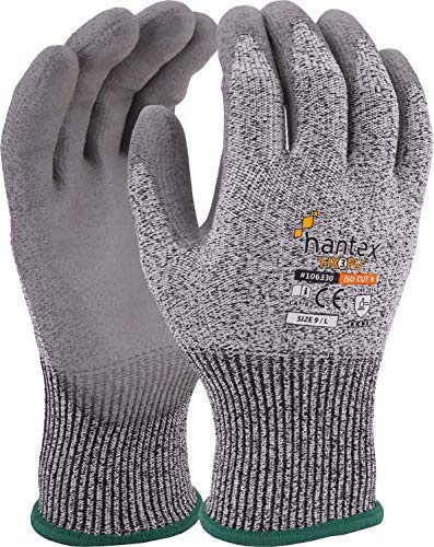 Hantex® HX3-PU Cut Resistant Level 3 B Gloves HPPE PU Palm Breathable Light WT (7 / Small)