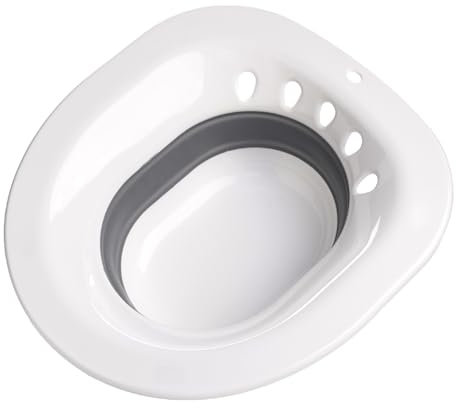 First Days Maternity - Faltbares Sitzbad – Komfortables Bad für Toilette, Entspannung bei Hämorrhoiden oder nach Geburt, Praktisch & Platzsparend