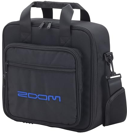 Zoom CBL-8 Tragetasche für LiveTrak L-8 digitales Mischpult und Recorder – Schutz und Transport für Podcast- und Musik-Equipment, schwarz mit Blauer Innenseite