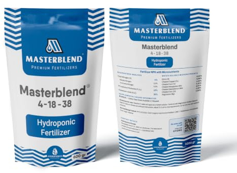 Masterblend 4-18-38 Hydroponik Dünger 11,34 kg (25 lbs) | Reine 4-18-38 Basiskomponente ohne Zusätze | Großgebinde für Hydrokultur, DWC & Aeroponik | Für Tomaten & Gemüse