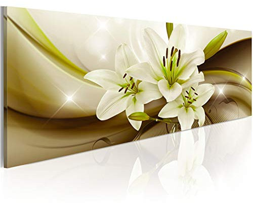 Diamant Malerei Große Größe Grüne Lilie DIY 5D Diamant Malen nach Zahlen Kits Vollbohrer Strass Stickerei Kreuzstich Leinwand Mosaik Diamond Painting Wandkunst Dekor Round Drill,30x60cm
