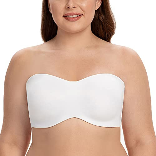 CASOLACE Donna Reggiseno Senza Spalline Multifunzione con Ferretto Bianco 7C