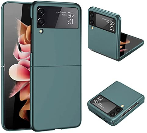 Croazhi Handyhülle für Samsung Galaxy Z Flip 3 5G Hülle, Original Ultra Dünn Folable Matt PC Hardcase Stoßfest Kratzfest 360 Grad Schutzhülle Handy für Samsung Galaxy Z Flip 3 Case Cover