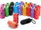 300x Hundekotbeutel bunt mit Aufdruck 30 x 22 cm (20 Rollen mit 15 Beutel) + Beutelspender mit Leinenclip schwarz