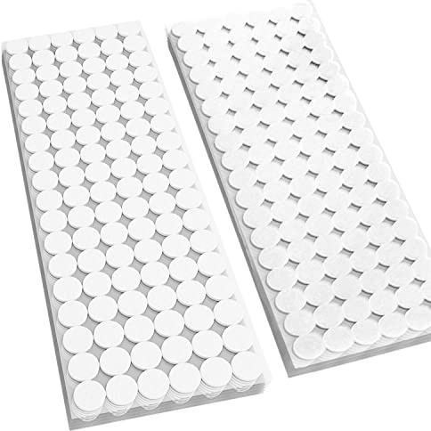 OurTop Klettpunkte Selbstklebend 15mm, Klett Klebe Punkte 1080 Stück Klett Punkte 540 Paar Self Adhesive Klett Punkte, Geeignet für Papier, Kunststoff, Glas, Metall
