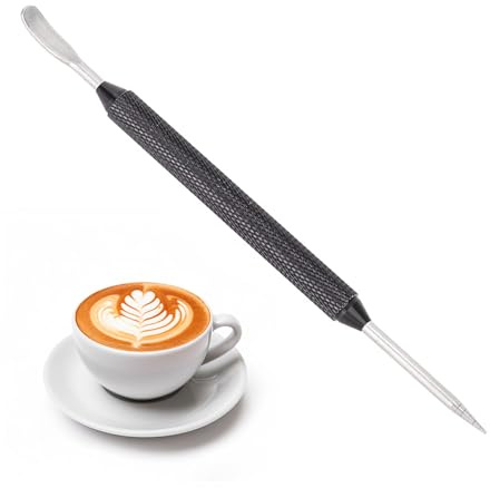 Penna per Arte del Caffè in Acciaio Inossidabile, 14 cm Cappuccino Latte Art Penna Ago Penne Art Latte Strumento di Arte Caffè Fai Da Te