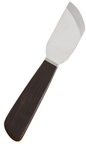SEWOART Cuchillo Para Cortar Cuero y Desbastar Hoja Redonda y Diagonal Para Artesanos, Mango De Ébano Negro, Herramienta Profesional Para Bricolaje y Elaboración Artesanal De Marroquinería