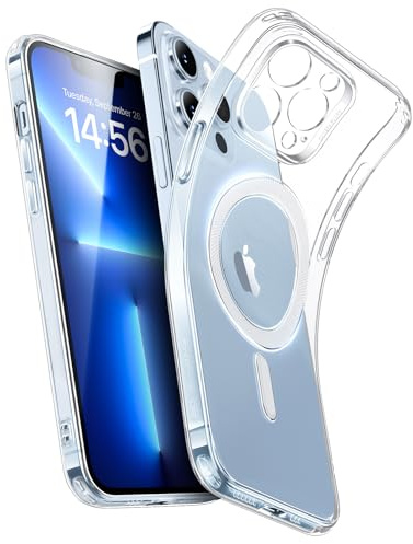 ESR für iPhone 13 Pro Hülle, Kompatibel mit MagSafe, Klares Silikon Handyhülle iPhone 13 Pro Case, Stoßfeste Dünne Vergilbungsbeständige Transparente Schutzhülle, Zero Serie, Klar