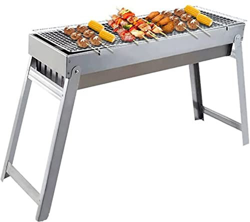 BBQ Outdoor Holzkohle, tragbarer Grill, Holzkohle, Grill für 5–7 Personen, Holzkohlegrill für Tisch, Camping, Outdoor, Garten, Utensiliengrill
