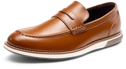 Bruno Marc Men's Dress Penny Loafer Slip-on Shoes,Size 11,Brown