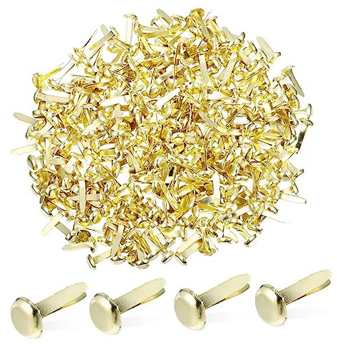 BELLIFFY 300stücke Kleine Brads Aus Eisen Runde Metall-Pastell-brads Für Scrapbooking Basteln DIY-projekte Papierklammern Binderklammern