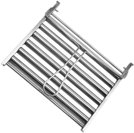 VINTORKY Tragbarer Wurstroller aus Edelstahl für Camping Picknick Rollbarer Grillrost für Würstchen Mais Grillzubehör für Outdoor BBQ Leicht zu Reinigen
