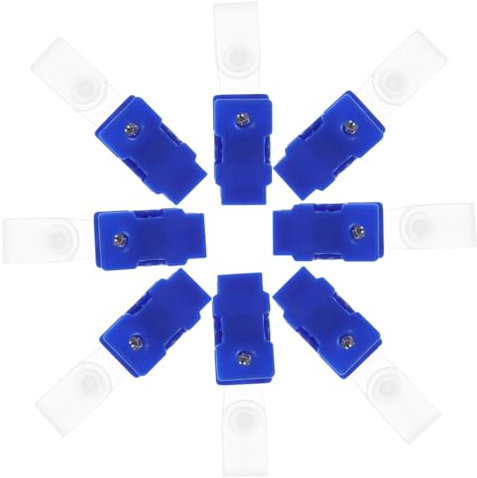 SHINEOFI 100stücke Kunststoff Namensschild Clips Kleiner Id Ausweisclip Badgehalter Leicht Und Sicher Für Büro Pflege Personal Arbeitsausweis