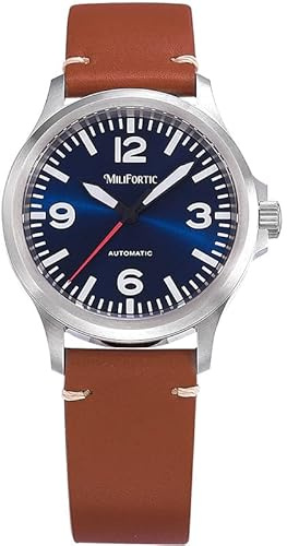 FTEOXLC Milifortic 39 mm Pilot Herrenuhren NH38 Mechanische Saphirglas Edelstahl Militär-Tauchuhr