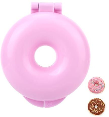 BOXOB Donut Cake Mold, Round Cake Pop Maker Donut Shaped Mould Baking Tool Chocolate Pan Doughnut Candy Disk Shape Molds for Pastry Truffles and Desserts (Pink)