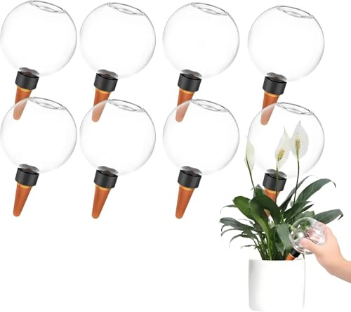 8 Stück Wasserspender Pflanzen,Bewässerungskugeln,Automatische Pflanzenbewässerung,Selbstbewässerung Bewässerungskugel groß,Pflanzen Bewässerung von Zimmer Balkon und Gartenpflanzen