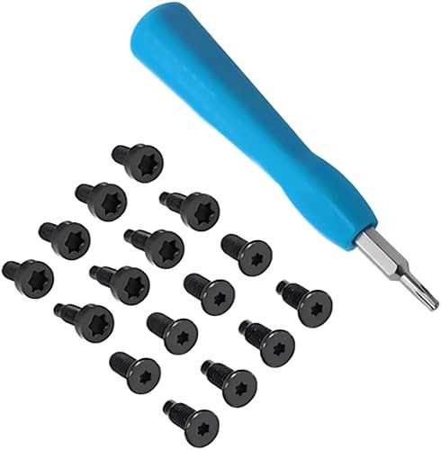 Ring Doorbell Screwdriver Replacement Kit – Smart Device Screwdriver with Blue Handle & Interchangeable Head – Includes 16 Spare Screws for Ring Doorbell – Easy Installation & Removal Tool (Blue)