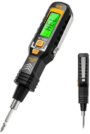 Tester Elettrico - 6.34x1.22x1.02 Pollici Pauc Tester Elettrico A Doppia Testa | Strumento Di Test Di Servizio Pesante Multifunzionale | Misuratore Di Misura Automatico Per Cantiere Di Const