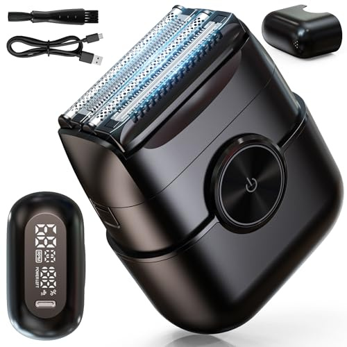TLMUSE Foil Shaver, 2026 Upgraded 4 in 1 Electric Razor for Men, 2-Speed Electric Shavers for Men, Compact Portable Travel Shaver, Washable Wet/Dry Mens Shaver, Smart LED Display