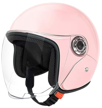 Casco Motocicletta Leggero | Casco Aperto Motociclistico - Equipaggio Protettivo Corsa con Visiera per Scooter Sportivo | Avventura Pendolari Uomini Donne