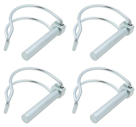 AS Axis Spindleon Lot de 4 Goupilles de Verrouillage à Double Fil de Type D 10 X 60 Mm Compatible avec Ifor Williams Les Remorques