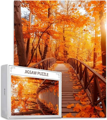 Herbst Puzzle 6000 Teile Baum Puzzle Erwachsene, Holzpuzzle Klassische Puzzles, Jigsaw Puzzles für Erwachsene, Premium Quality Klassische Jigsaw, Geschicklichkeitsspiel für die Ganze Familie H-1296