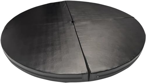 Generisch Pole-Dance-Matte, runde Fallschutzmatte für Stangen – 1,2 m/1,5 m/1,6 m/2 m, faltbar, für Gymnastik, Yoga, Tanz, Sport und Fitness – tragbare, stoßdämpfende Sicherheitspolsterung zum Schutz