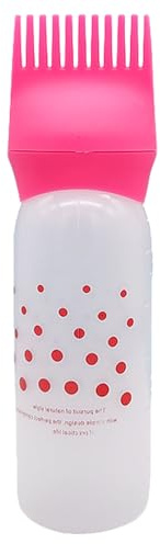 Pettine applicatore per cuoio capelluto, 4,5 x 17 cm, spazzola applicatore | bottiglie graduata, spazzola per tintura Haiir, pettine per bottiglie, massaggio del cuoio capelluto, cavolo