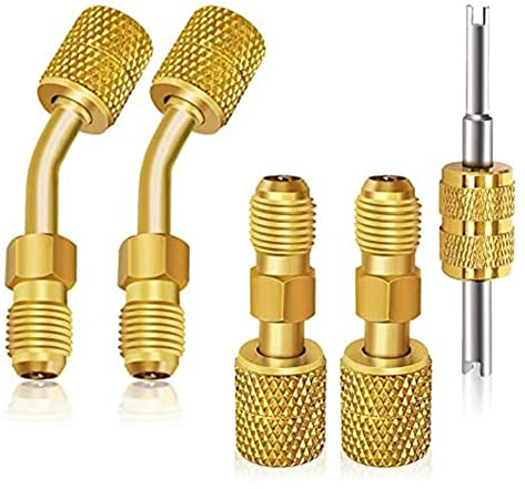 MOLERRI Kit D'Adaptateurs R410A Adaptateurs Pivotants R410A Pompe à Vide Hvac pour Mini Climatiseur Split System HVAC