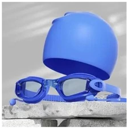 Dykmasker dykset Simglasögon Vattentät Anti-dimma HD Herr Dam Stor ram Simglasögon Dykning Simmössa Set(U)