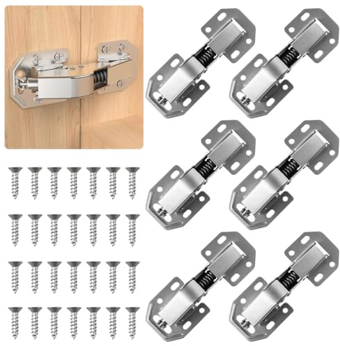 6 Pcs Charniere Porte Placard, Charnière Porte Placard 90 Degrés