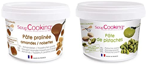 ScrapCooking Pasta de Pistacho 200 g + Avellana y Almendra 200 g