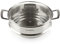 Le Creuset Vaporera con tapa de cristal, diámetro 24 cm, Acero inoxidable, 96101924001000