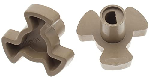 Mikrovågsugn skivspelare koppling 2 st mikrovågsugn skivspelare rullguide stöd glasbricka drivkoppling ersättning [FDXGYH, axellängd - 1,5 cm]