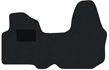 Fußmatten passend für Renault Trafic III Typ EG, FG, JG 3-Sitzer (Baujahr 2014-2024), Dura Graphit | 1-TLG | Umrandung dunkelgrün