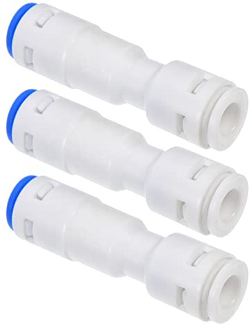 SEWACC 3st Rückschlagventil Wasserrohrverschraubung 1/4 Scheck Anschlüsse Für Wasserfilter Wasserschlauch Filter Wasserleitung Rohr-schnelladapter Pipeline Haushalt Plastik Weiß